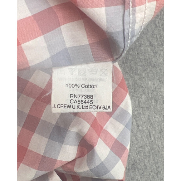 J Crew Shirt Mens Large Plaid 100% Cotton Long Sleeve Button Down - Picture 5 of 8